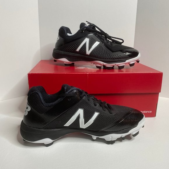black and white new balance cleats